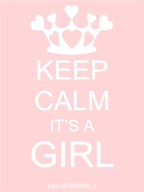 keep calm its a girl