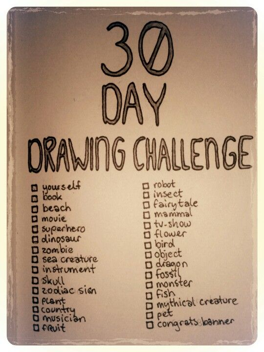 30 drawing challange
