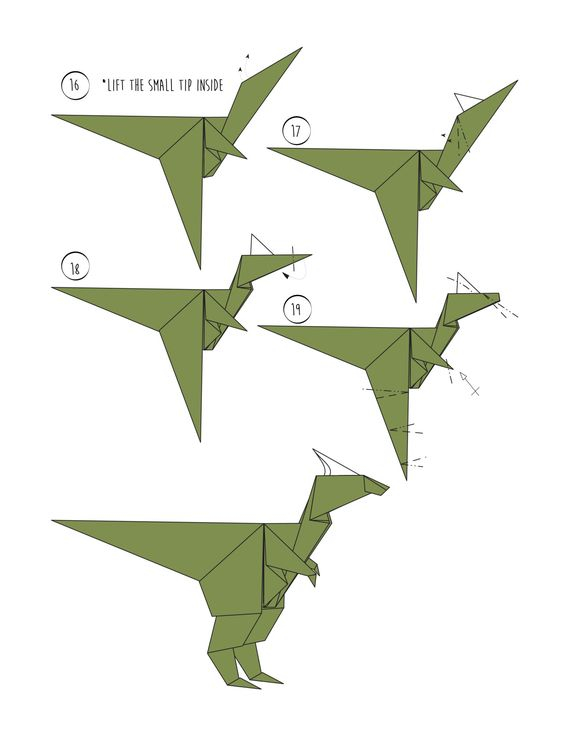 origami dinosauro