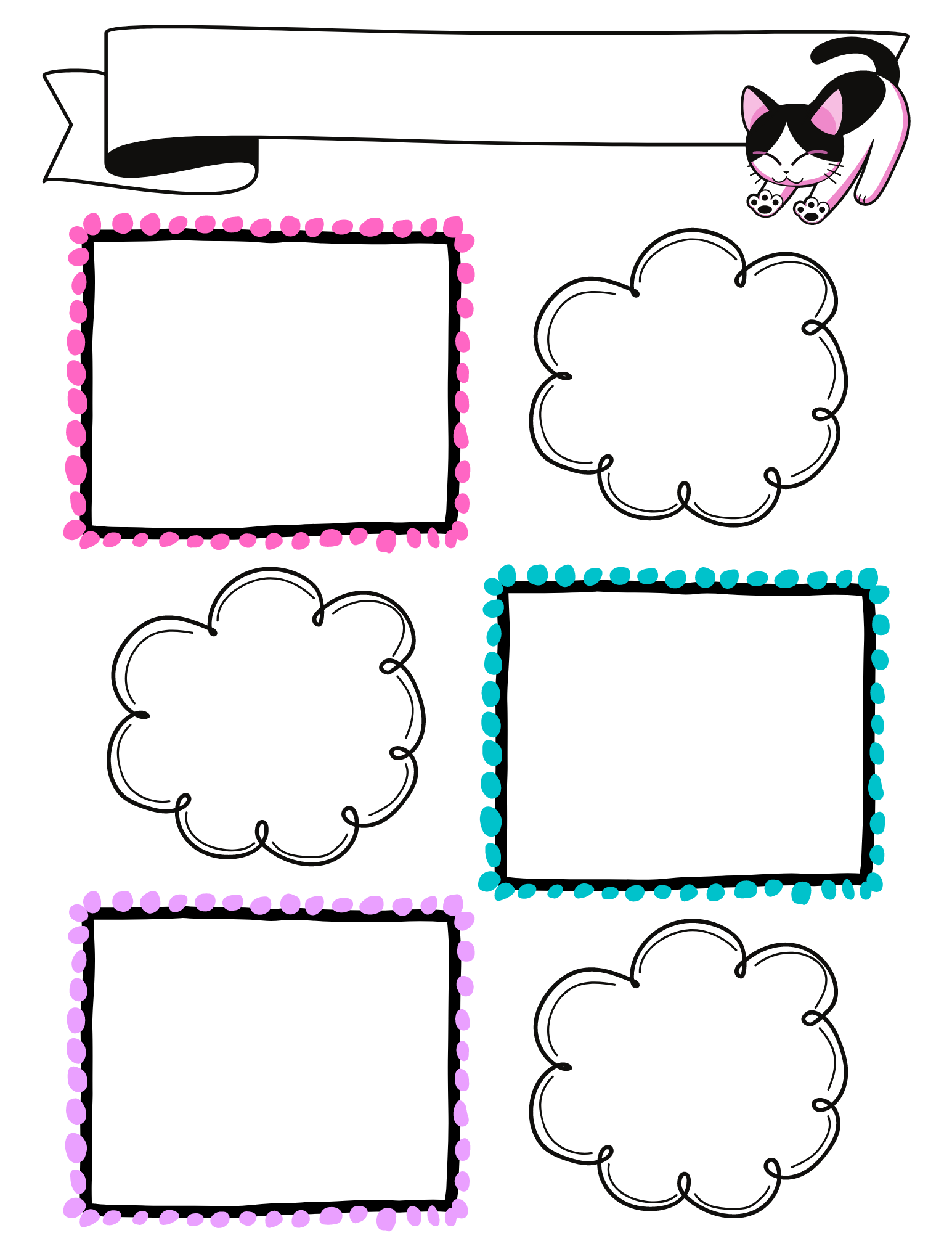 printable sketch template - Cose da Mamme