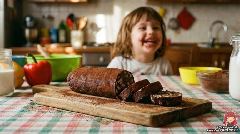 Salame di Cioccolato Senza Uova - ricetta facile e veloce