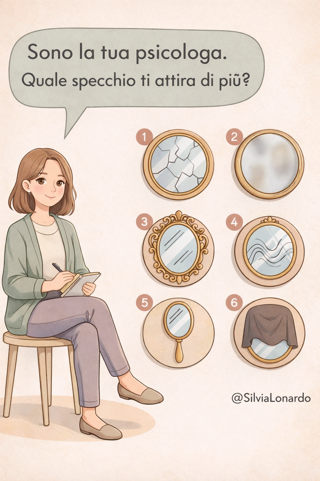 Scegli uno specchio e scopri che rapporto hai con te stessa