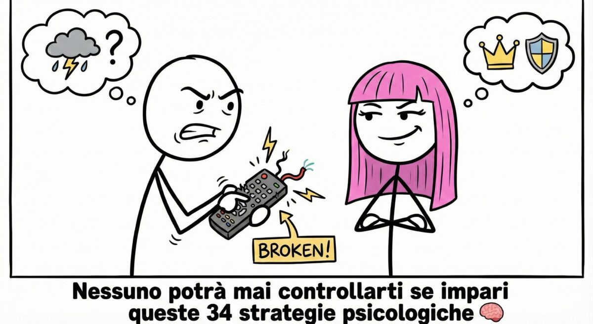 Nessuno potrà mai controllarti se impari queste 34 strategie psicologiche
