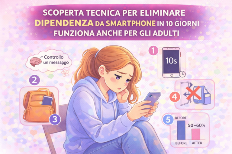 Dipendenza da Smartphone - la tecnica per uscirne in 10 giorni che funziona anche per gli adulti