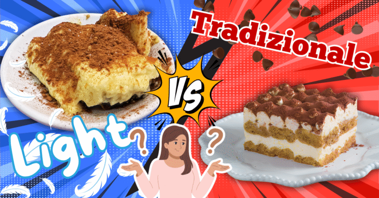 tiramisù tradizionale vs light