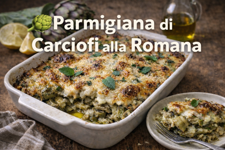 Parmigiana Di Carciofi alla Romana - lasagna vegetariana che non ti farà rimpiangere il ragù!