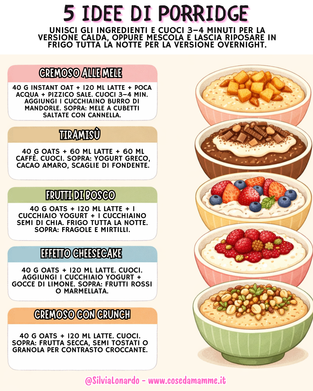 5 idee di porridge con instant oat aromatizzati (buonissime davvero)