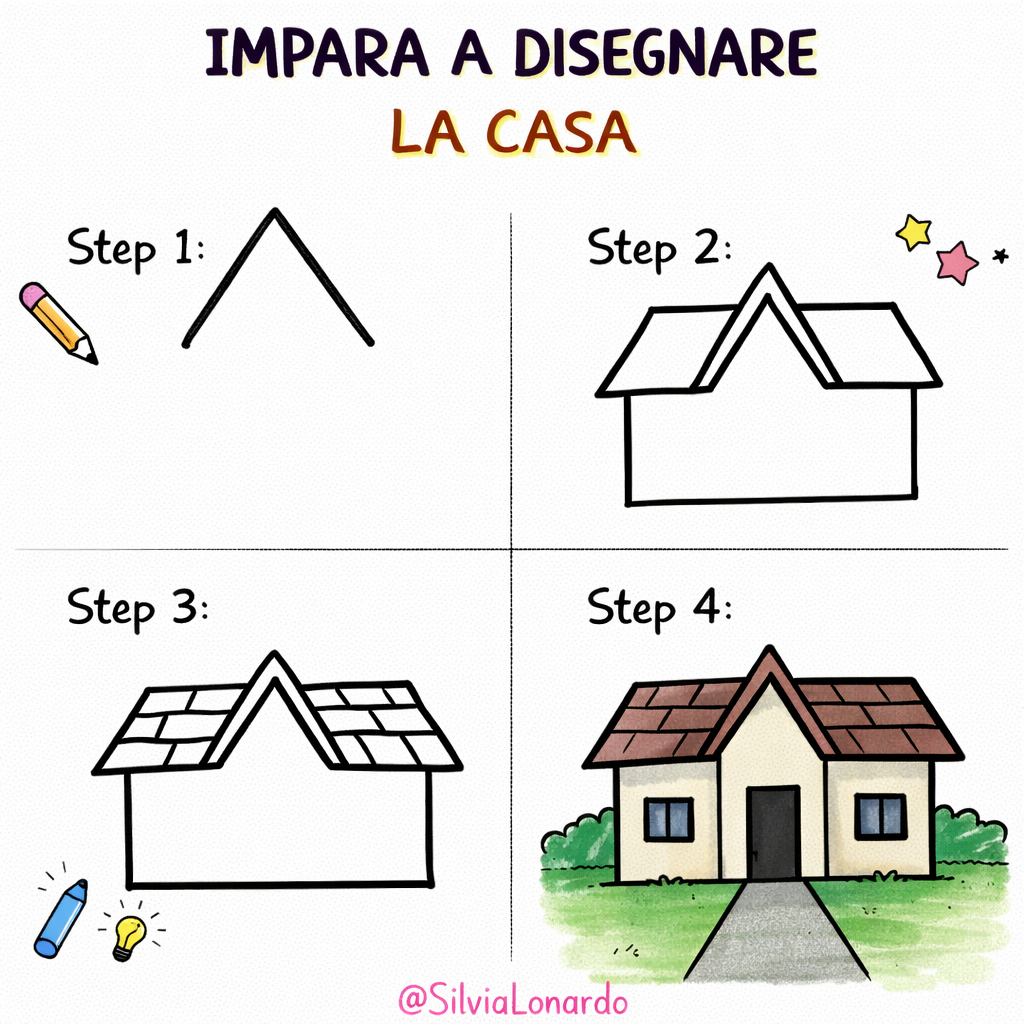 Tutorial disegno facili per bambini: immagini con passaggi in 4 step! 7 Tutorial disegno facili per bambini: immagini con passaggi in 4 step!