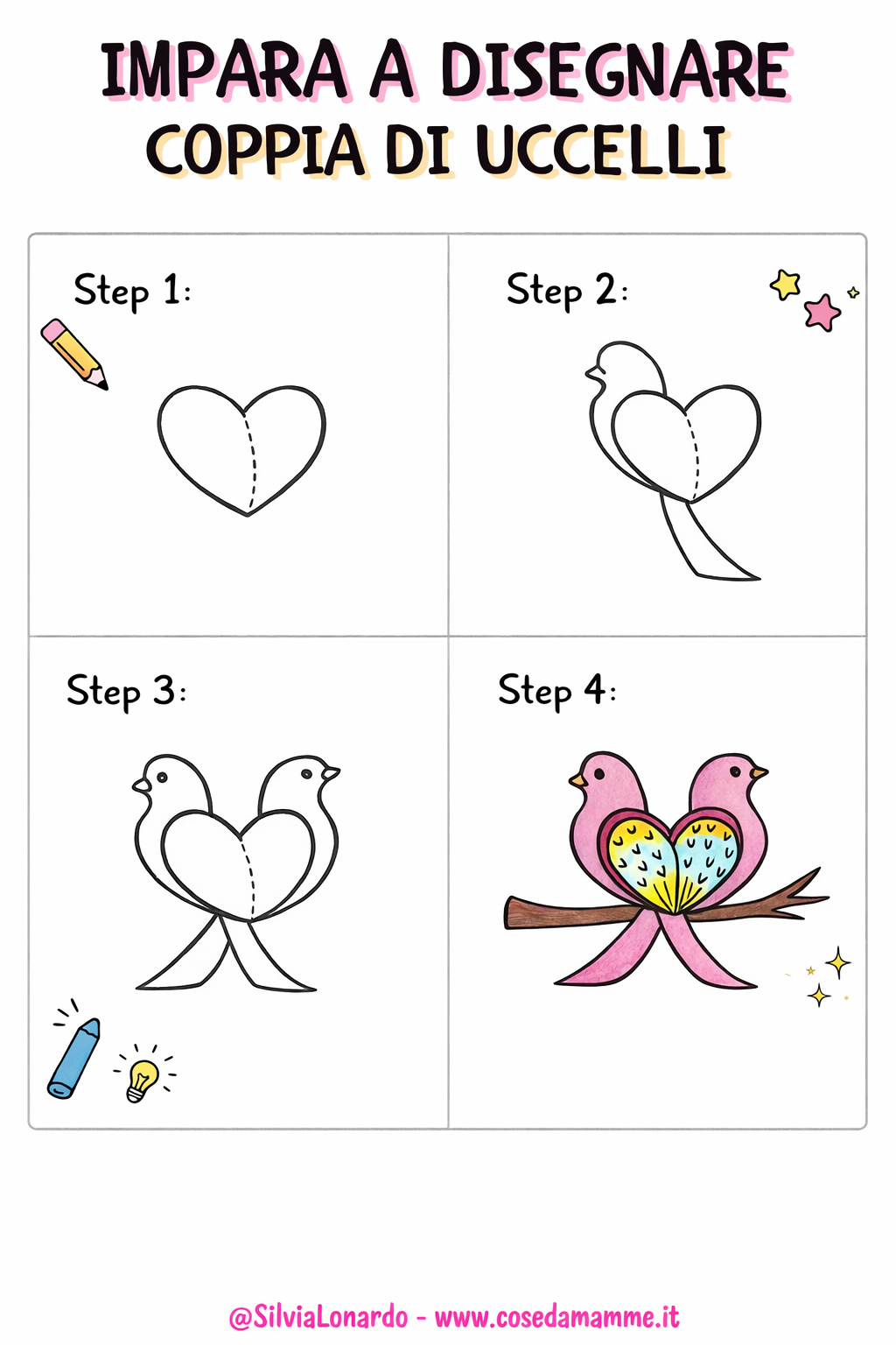 Tutorial disegno facili per bambini: immagini con passaggi in 4 step! 11 Tutorial disegno facili per bambini: immagini con passaggi in 4 step!