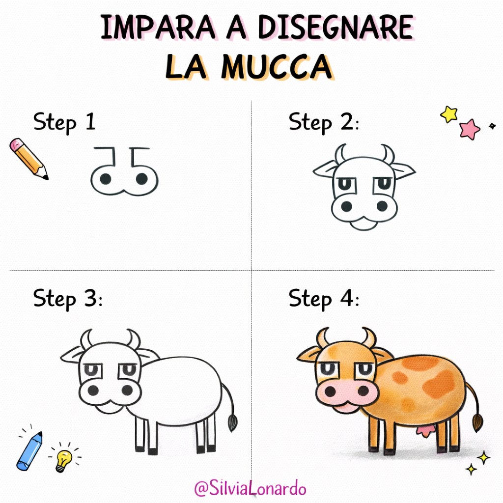 Tutorial disegno facili per bambini: immagini con passaggi in 4 step! 5 Tutorial disegno facili per bambini: immagini con passaggi in 4 step!