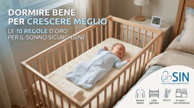 🌙 Dormire bene per crescere meglio: la sicurezza del sonno fin dai primi giorni