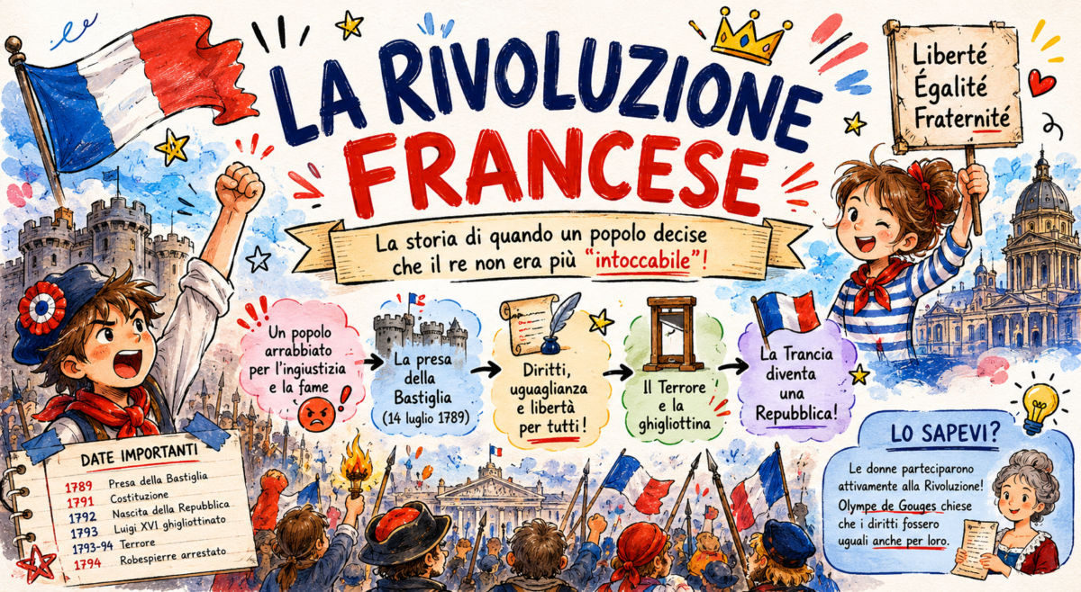 La rivoluzione Francese (spiegata facile) con infografica stampabile 1 La Rivoluzione Francese