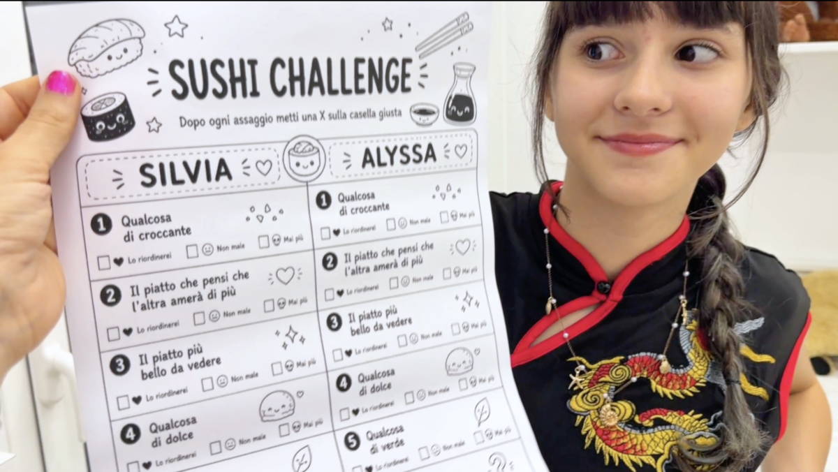 Trasformare una cena al ristorante di Sushi in un gioco interattivo - Idea + File Stampabile! 1 Trasformare una cena al ristorante di Sushi in un gioco interattivo - Idea + File Stampabile!
