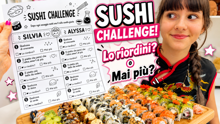 Trasformare una cena al ristorante di Sushi in un gioco interattivo – Idea + File Stampabile!