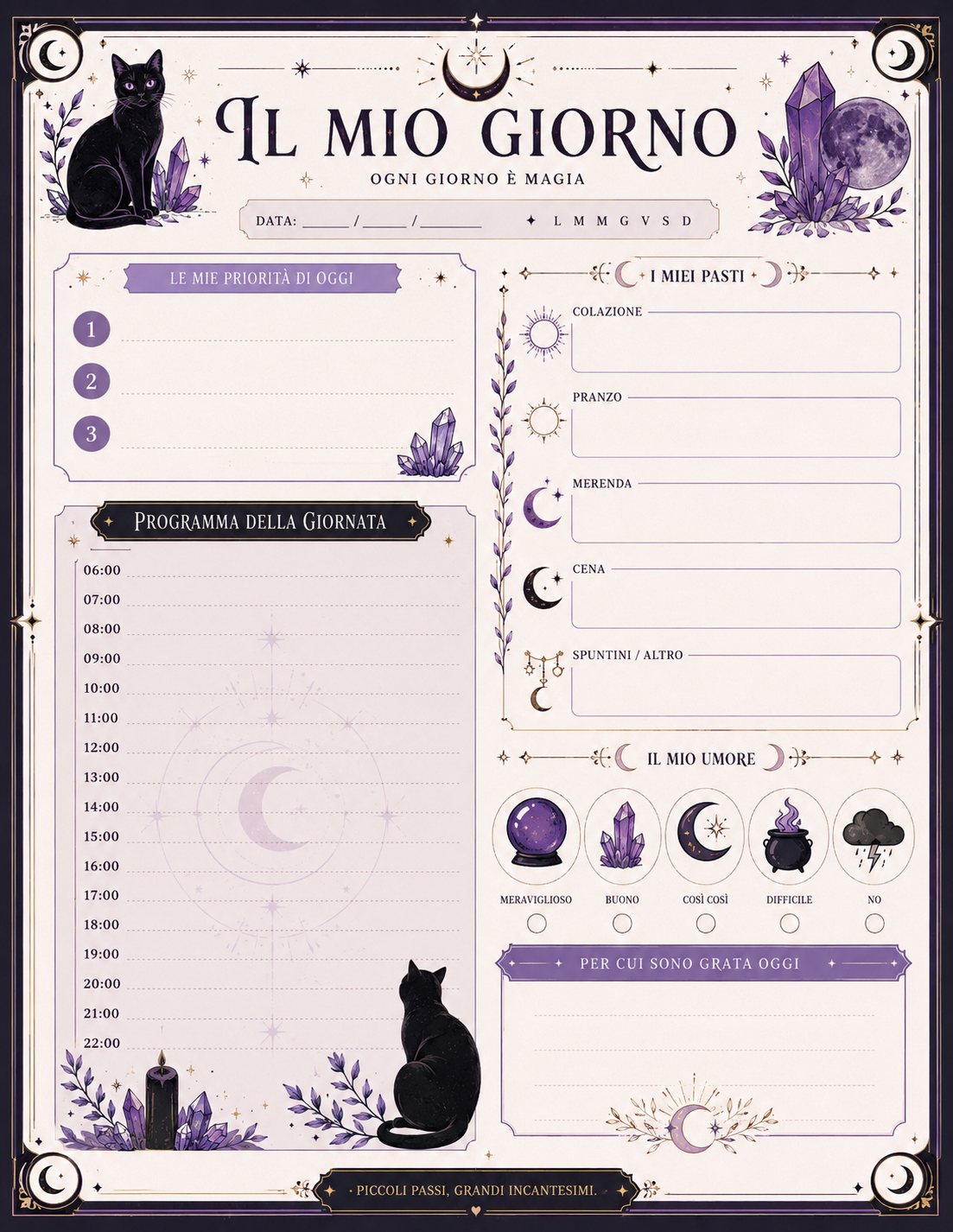 7 Planner Giornalieri pronti da Stampare GRATIS