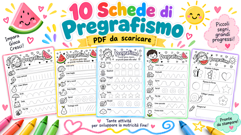 Come Allenare la Presa Senza Drammi con le mie 10 Schede Pregrafismo Gratis