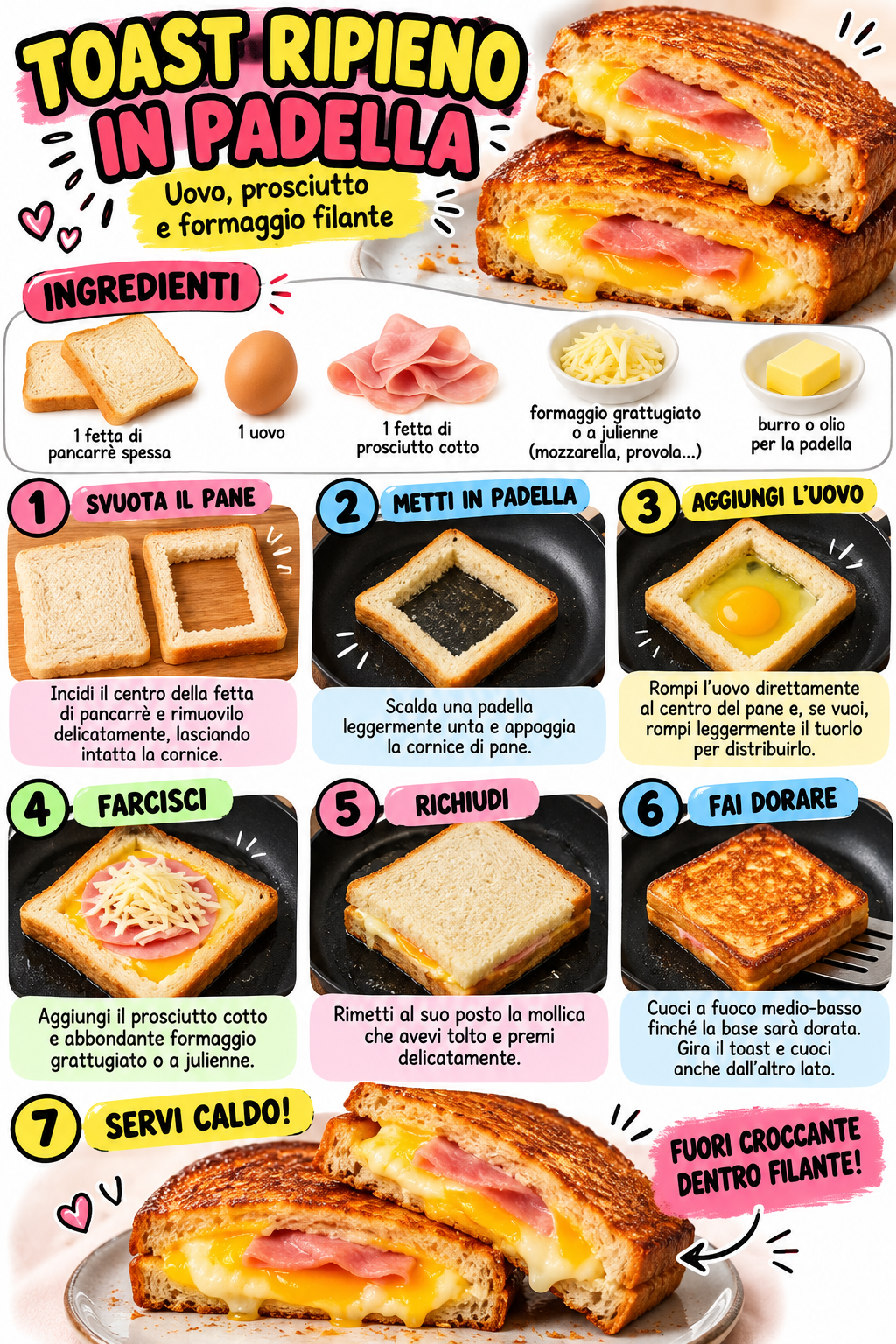 🍞 TOAST RIPIENO IN PADELLA