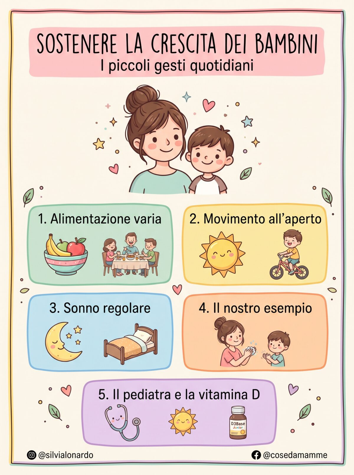 Sostenere la crescita dei bambini: dalle abitudini ai gesti quotidiani