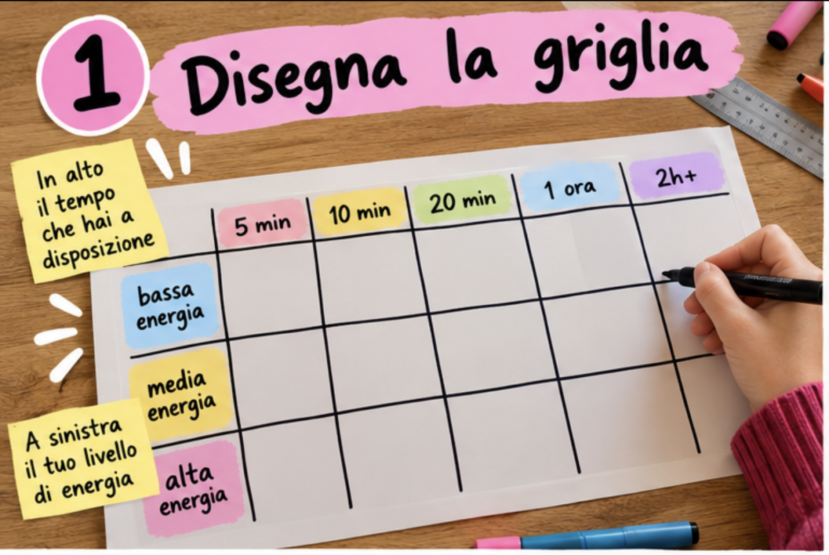 La mappa anti-noia fai da te: un gioco per riscoprire il piacere di fare (al posto di scrollare) 3 La mappa anti-noia fai da te: un gioco per riscoprire il piacere di fare (al posto di scrollare)